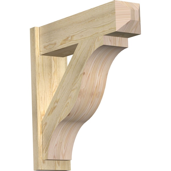 Ekena Millwork Funston Rough Sawn Craftsman Outlooker, Douglas Fir, 8"W x 30"D x 30"H OUT08X30X30FST04RDF - main